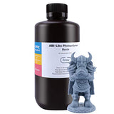 ELEGOO ABS-Like 3D Printer Resin, 405nm UV-Curing LCD Resin High Precision Fast Curing Non-Brittle Standard Photopolymer Resin for LCD Printing Grey 1000G ELEGOO