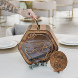 Wedding Card Box Personalized - Rustic Wedding Decorations for Reception Inside - Wood Card Box For Wedding Gift Card Box Holder - Wooden Card Box 2B1WEDDING