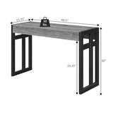 Convenience Concepts Monterey Console Table 49.5" - Modern Narrow Sofa Display Accent with Storage Shelf for Contemporary Living Room, Entryway, Hallway, or Bedroom, Faux Birch Convenience Concepts