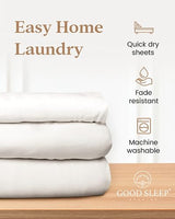 Good Sleep Bedding Queen Fitted Sheet - 1000 Thread Count Egyptian Cotton, Soft & Breathable - 16 Inch Deep Pocket - White Good Sleep Bedding