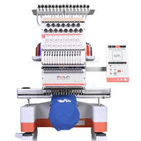Poolin EOM 15-Needle Commercial Embroidery Machine,14.2"x9.5" Large Embroidery Area for Small Business User Friendly,for Hats,Cap & 3D Caps & Daily Orders,Auto Color Change & Trim,WiFi/USB Transfer