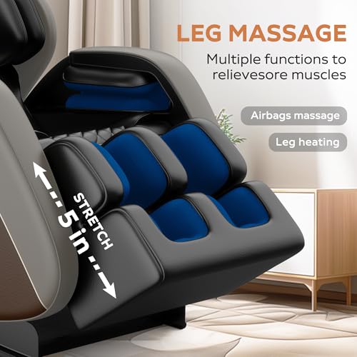 GDFStudio Massage Chair Zero Gravity Recliner,2025 Massage Recliner Chair with Full Body Air Pressure,Grey GDFStudio