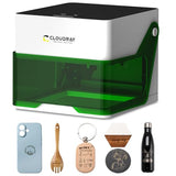 Cloudray 5W Diode, Laser Engraver Machine Mini Laser Etching Cutter for DIY Wood Leather Silicone Paper Glass Acrylic Cloth Enclosed Design Class1, 5000mW Cloudray