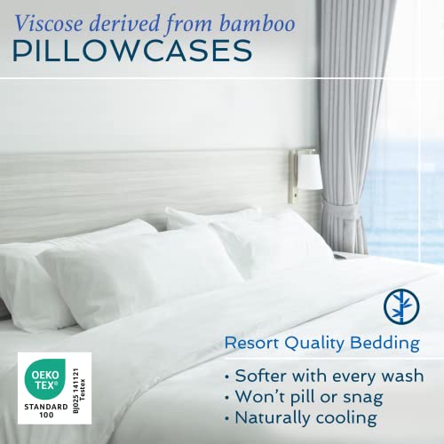 Hotel Sheets Direct 3 Piece Full Duvet Cover Set, 100% Viscose Derived from Bamboo Comforter Cover with 2 Pillow Shams, Moisture-Wicking, Silky Soft Texture, Cooling, Breathable, Easy Care, Dark Gray Hotel Sheets Direct