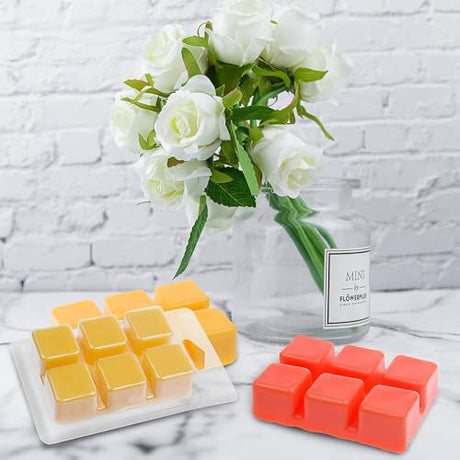 YYCH Wax Melt Molds - 100 Pack Clear Plastic Clamshells for Wickless Candles CAKETYCG