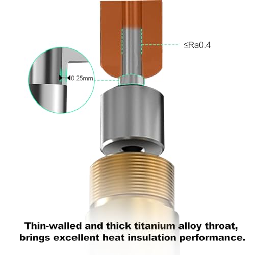 Creality Ender 3 V3 KE Ceramic Hotend Kit 300°C High Temperature Heating Block 3D Printer Parts All Metal High Thermal Conductivity Extruder Hot End Replacement with 2Pcs 0.4 Nozzles Aladrs