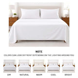 SGI bedding 100% Egyptian Cotton Sheets Full XL Size - 1000 Thread Count Luxury Hotel Sheets, 18" Deep Pocket, Soft & Breathable 4-Piece White Sheet Set SGI bedding