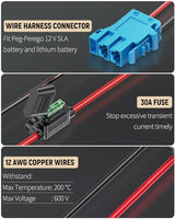Vibit Power Wheel Adapter for Dewalt 20 V Lithium Battery, Peg-Perego Dewalt Battery Adapter with Original Wire Harness Connector, DC Power Adapter Conversion for Peg-Perego Children's Riding Toys Vibit