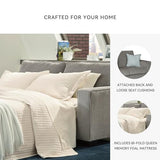 Signature Design by Ashley Altari Modern Queen Sofa Sleeper with 2 Accent Pillows, Light Gray Signature Design by Ashley