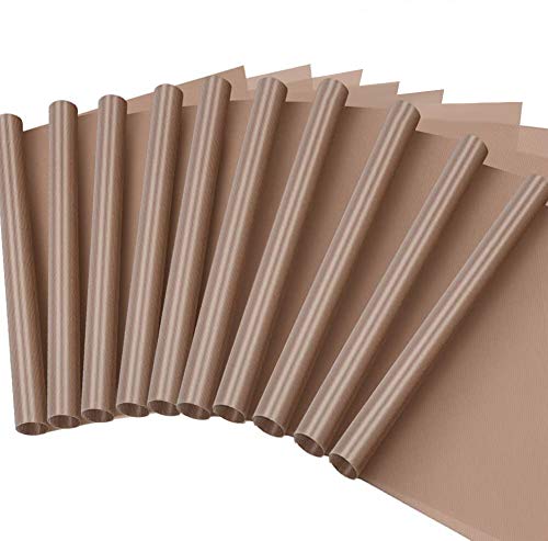 Selizo 10 Pack PTFE Teflon Sheet for Heat Press 16" x 24" Non Stick Heat Resistant Craft Mat selizo