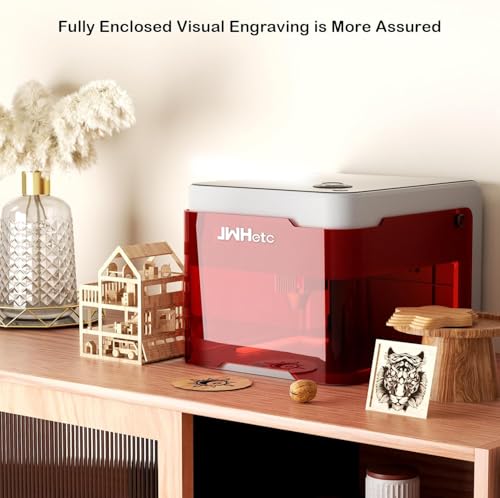 JWHetc Xpro10W Laser Engraver Machine, Portable 10000mW Laser Engraver and Cutter Machine for Wood Leather Metal Silicone Paper Glass Cloth,Class 1 (10W) JWHetc
