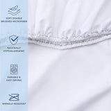 Arkwright Bulk Twin Fitted Sheets - Pack of 6 - Soft Brushed Microfiber Hypoallergenic Bottom Sheet Only with Deep Pocket, Bedding Essentials for Hosts and Hotels, White Arkwright LLC