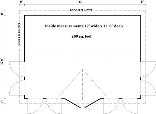 Allwood Spruce Claudia | 209 SQF Cabin Kit, Garden House - WoodArtSupply