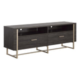 Sauder Walter Heights Engineered Wood Credenza in Blade Walnut Sauder