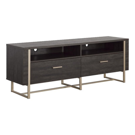 Sauder Walter Heights Engineered Wood Credenza in Blade Walnut Sauder