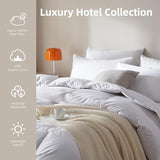 WENERSI Goose Feather Down Fiber Comforter King Size,100% Organic Cotton Duvet Insert,All-Season Luxury Duvet Insert with Baffle Box Design, 750+Fill Power Hotel Collection Bedding Comforter WENERSI