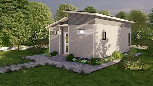 Generic Tiny House Plan 26x20-520 Sqft Cabin Cottage Layout Blueprint Small Home Design