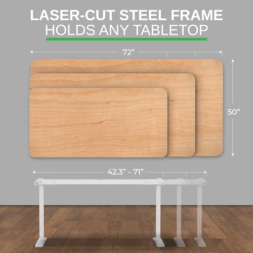 Uncaged Ergonomics Rise Up Standing Desk Legs – Dual Motor Standing Desk Frame with Memory Electric Standing Desk Frame Height Adjustable Table Legs for Sit Stand Desk Base Electronic Rising Desk Uncaged Ergonomics