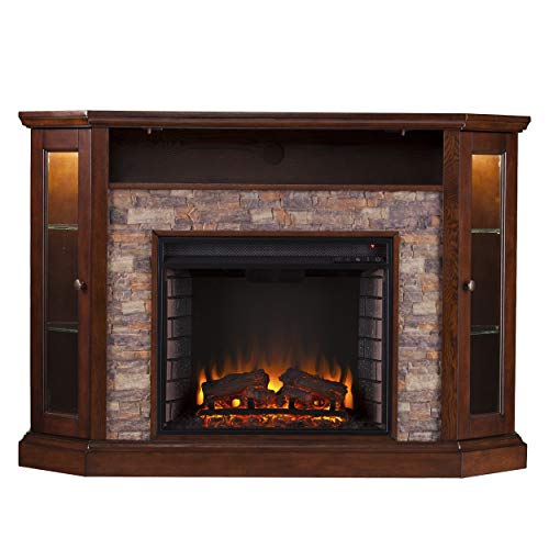 Redden Corner Convertible Electric Media Fireplace Furniture HotSpot