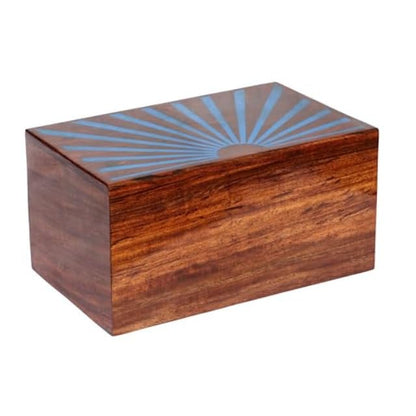 Sunrise Wood Store Wooden Urn for Human Ashes - Rosewood Engraved Funeral Urns for Adult Male Female Pets - Burial Urn for Adults - Adult/Male/Female - WoodArtSupply