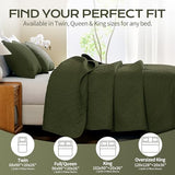 JYHOPE Olive Green Twin Quilt Set 68x90 Lightweight Microfabric Bedspread, 3-Piece Quilt Bedding with Pillow Shams, Summer Cooling Quilts, Ribbon Wrapped Gift JYHOPE