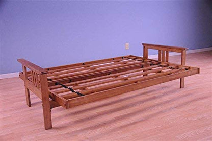 Kodiak Furniture Monterey Full-Size Solid Hardwood Frame in Barbados Brown - WoodArtSupply