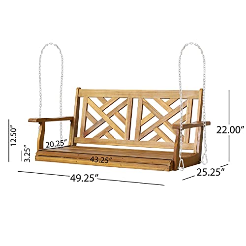 Christopher Knight Home Alejandro Porch Swing, Teak Christopher Knight Home