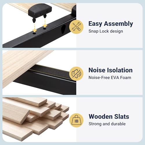 Allewie Queen Size Platform Bed Frame with 4 Large Storage Drawers, Velvet Vertical Channel Tufted Upholstered Bed Base, Wooden Slats Support, Noise-Free, No Box Spring Needed, Easy Assembly, White Allewie