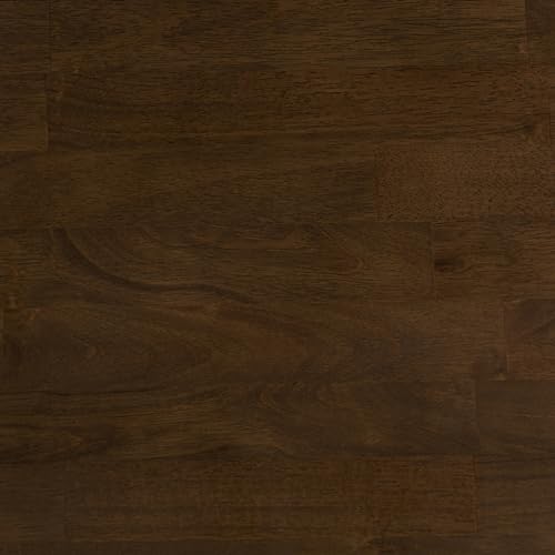 SIMPLIHOME Harper SOLID WOOD 30 inch Wide Mid Century Modern Low Storage Cabinet in Walnut Brown, with Large Space Behind 2 Sliding Notched Handle SIMPLIHOME