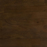 SIMPLIHOME Harper SOLID WOOD 30 inch Wide Mid Century Modern Low Storage Cabinet in Walnut Brown, with Large Space Behind 2 Sliding Notched Handle SIMPLIHOME