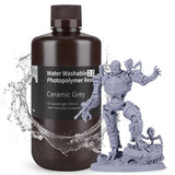 ELEGOO Upgraded Water Washable Resin 2.0, 3D Printer Resin with Low Viscosity and High Precision, 405nm Rapid UV-Curing Photopolymer Resin, 3D Resin for LCD/DLP 3D Printing, Grey 1000G ELEGOO