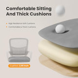 Sweetcrispy Home Office Managerial Executive Chair, Ergonomic Mesh Adjustable Swivel Mid-Back Computer Desk Chair with Comfortable Lumbar Support, Comfy Arms for Bedroom,Study Sweetcrispy