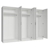 Madesa 6 Doors Storage Cabinet with Ample Shelves Space 94 Inch Utility Armoire Closet Entryway and Bedroom Organization Unit (White) Madesa