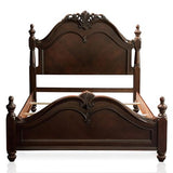 Furniture of America FOA Ruben 3pc Cherry Wood Panel Bedroom Set - Queen + Nightstand + Chest Furniture of America
