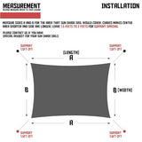 TANG Sunshades Depot 12' x 18' U-V Block Sun Shade Sail Perfect for Outdoor Patio Garden Pergola Gazebo Canopy Deck Playground Preschool Heavy Duty TANG