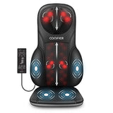 COMFIER Shiatsu Back Massager with Heat, Deep Kneading & Rolling Massage Chair Pad, Chair Massager for Office Home Use Mothers Day Gifts for Womem COMFIER