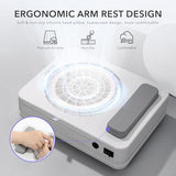 Aokitec Nail Dust Collector with Reusable Filters, Powerful Nail Vacuum Fan with Disposable Filter Cotton Dual-use Electric Dust Collection Machine Aokitec