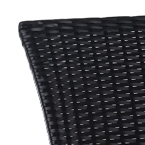 SAFAVIEH Outdoor Collection Edna Black/White Cushion 3-Piece Lounge Set with Table (PAT7719A) SAFAVIEH