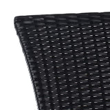 SAFAVIEH Outdoor Collection Edna Black/White Cushion 3-Piece Lounge Set with Table (PAT7719A) SAFAVIEH