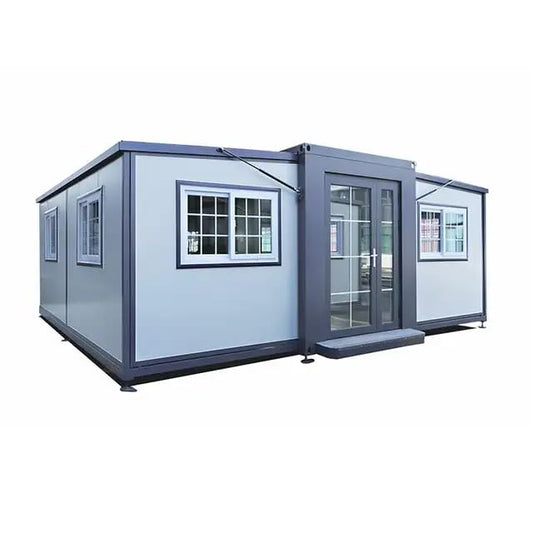 Portable Prefabricated Tiny Home 40×20ft, Mobile Expandable Plastic Prefab House for Hotel, Both Office, Guard House, Shop, Villa, Warehouse, Workshop with Restroom Module House Dream Home