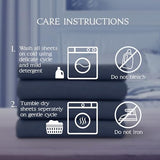 NORTHWEST Ashford Home Essentials Bedding, 3 Piece Twin Size Sheet Set, Estate Blue Northwest