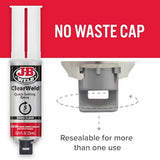 J-B Weld ClearWeld 5 Minute Epoxy, Clear, Syringe, 2 Pack, 50112-2 J-B Weld
