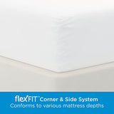 AllerEase Waterproof Mattress Protector Stain Protection Twin Size Allergen Barrier Hot Water Washable Machine Washable Durable Zippered Knit Mattress Cover Stretch Corners (White) Aller-Ease