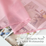 NICETOWN Decorative Pink Bed Canopies & Drapes for Kids Room - Voile Sheer Toddler Bed Canopy Curtain Scarf Valance DIY for Bedroom, 1 Panel, W114 x L180