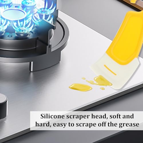 3D Printer Spatula, 2Pcs Silicone Spatula for 3D Printing Resin Removal, Resin Spatula Tools, Professional 3D Printer Tools Accessories, 3D Printer Accessories for Model Stripping Safety, Yellow Aiyorse