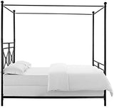 Crosley Furniture Montgomery Canopy Bed Set, Black, Queen Crosley Furniture