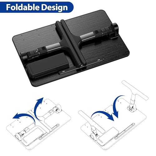 Besign LT07 Lap Desk [Extra Large], Adjustable Laptop Table, Portable Standing Bed Desk, Foldable Sofa Breakfast Tray, Notebook Computer Stand for Reading and Writing (Black) BESIGN