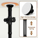 Gonnrly Room Divider Tension Rod No Drill, Adjustable 35-100" W x 43-120" H Freestanding Pole for Privacy,Room Divider Curtains,Black gonnrly
