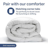 White Duvet Cover Full Size - Extra Soft Full Size Duvet Cover - Lightweight, Comfy, Cozy & Breathable - Easy Care & Fade Free with Zipper Closures and Ties - 80" x 90" Inches - Comforter Not Included CGK Unlimited
