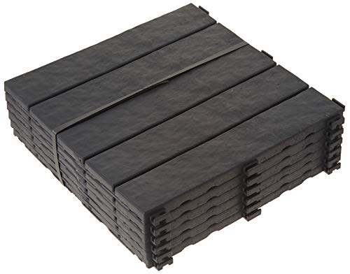 Multy Industries Multy Home MT5100057 6-Pack Deck and Balcony Tile, 12 by 12-Inch, Slate - WoodArtSupply